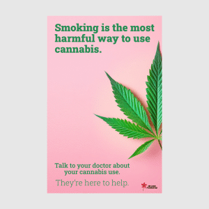 NB Lung Cannabis Poster - Pink (English)